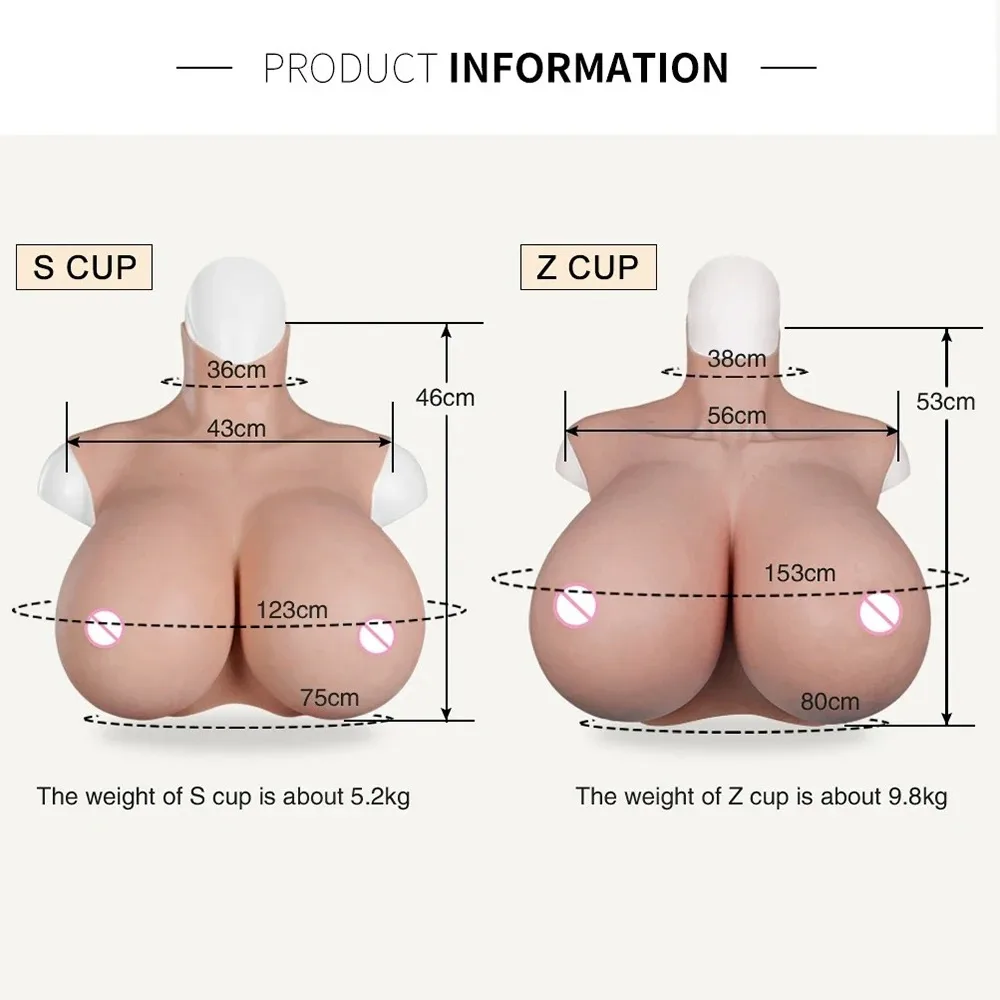 Body Men Silicone Cosplay Silicone Breast Forms Cross-Dressing Drag Queen Fake Breasts Z S Cup Women Silicone Breast male