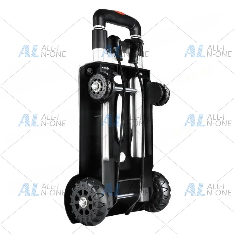Home Furniture Aluminum Alloy Trolley for Pulling Goods Portable Trolley Folding Trailer Light Hand-pulled Grocery Cart Organ