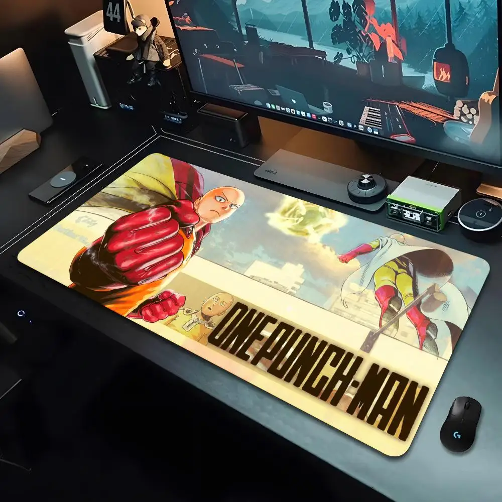 One Punch Man Mouse Pad Cartoon Lockedge Large Gaming Pad Computer Gamer Keyboard Mouse Mat Desk Mousepad for PC Desk Pad