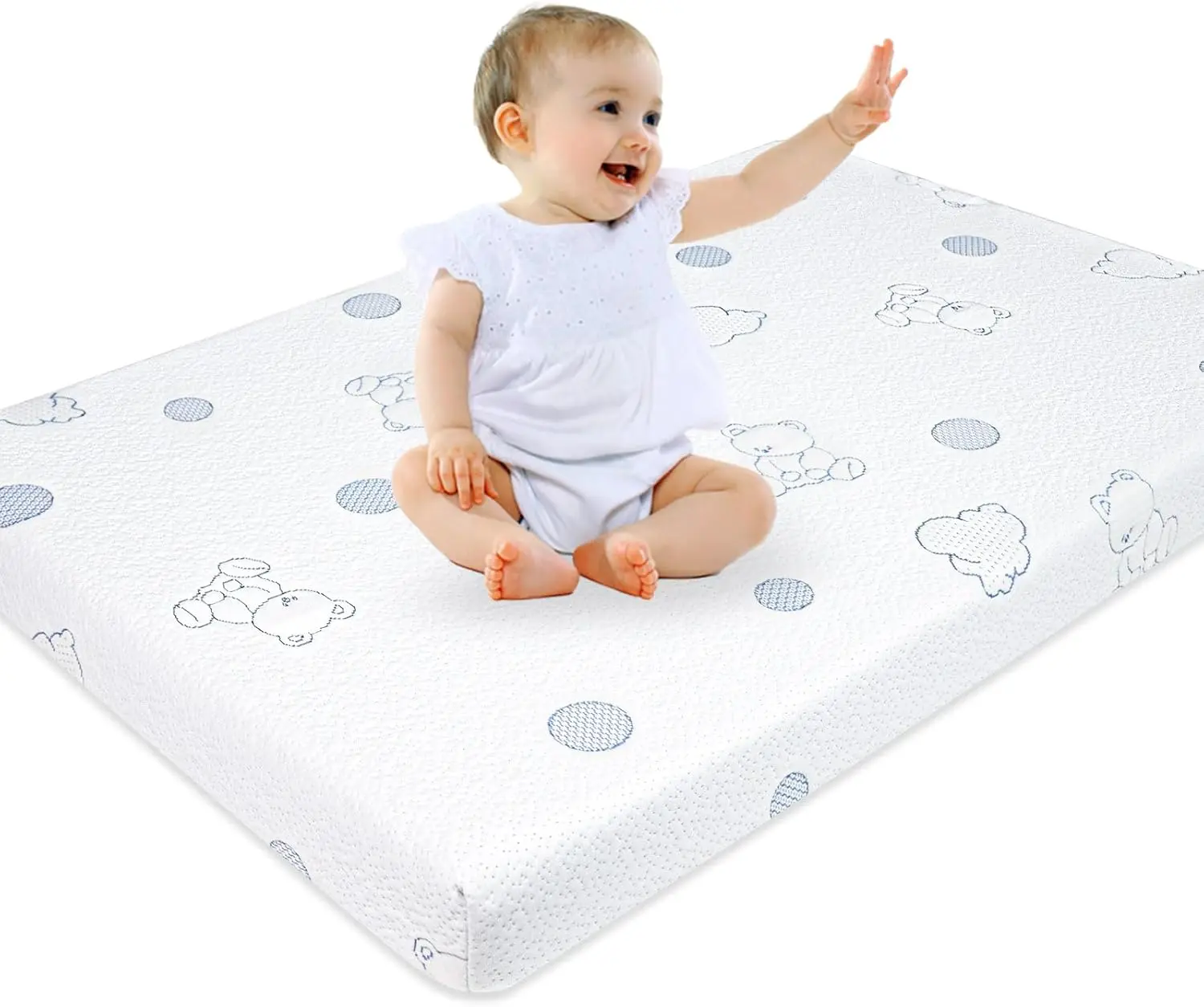 

Pa And Play Mattress, 38X26 Breathable Dual Sided Pa N Play Mattresses Pad With Soft Jacquard Cover, Thi High Resilience Memory