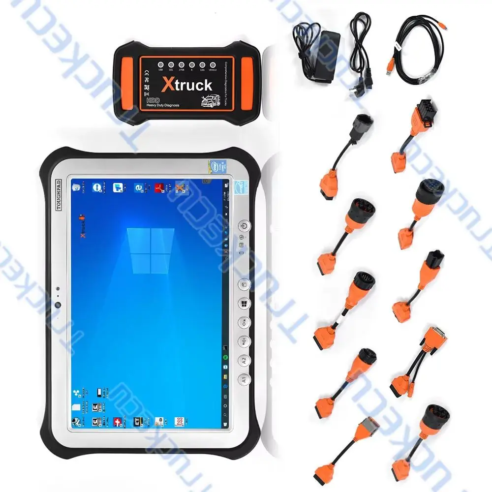 

XTRUCK Y009 Несколько брендов инженерных машин, грузовик, строительный экскаватор, диагностический инструмент и планшет FZ-G1 ПОЛНЫЙ КОМПЛЕКТ