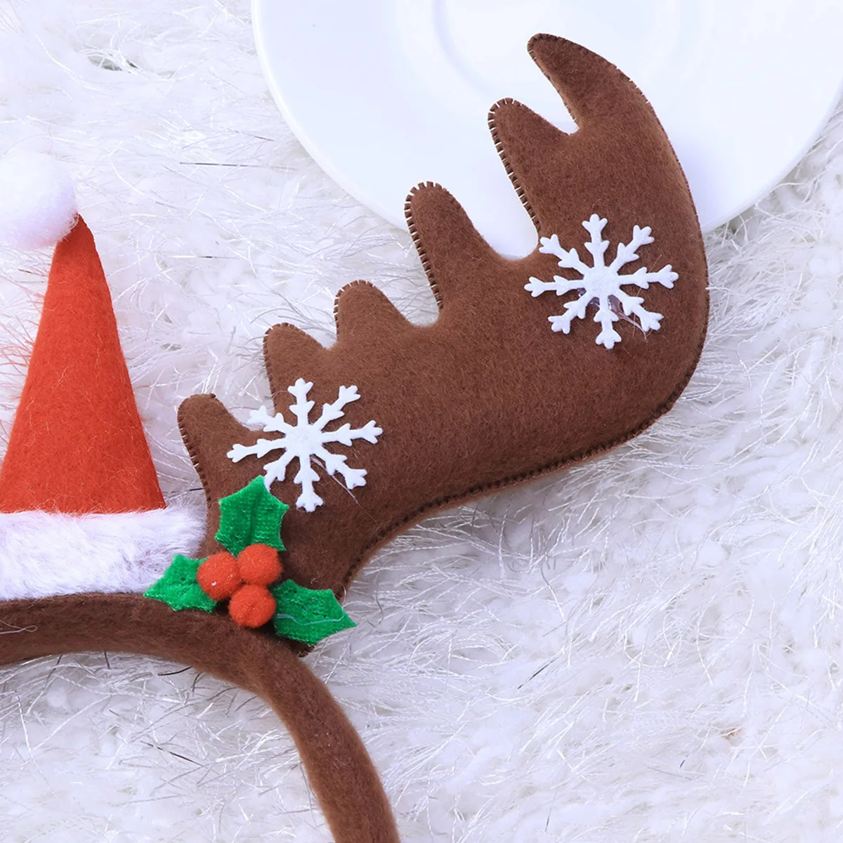 

Christmas Hair Hoop Headb s Big Antlers for Girls Adults Lightweight Non Fading Party Decorations Holiday Accessories