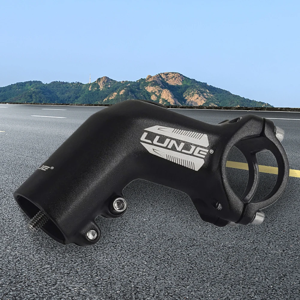 

Bicycle Handlebar Stem Riser 35 Degree Bike Front Fork Stem Adapter Easy Installation Mountain Bicycle Accessories