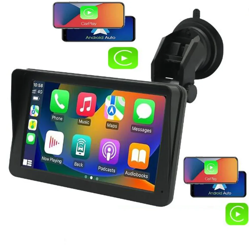 Universal 7inch Car Radio Multimedia Video Player Wireless Carplay Wireless GPS Navigation Apple Android Auto Touch Screen