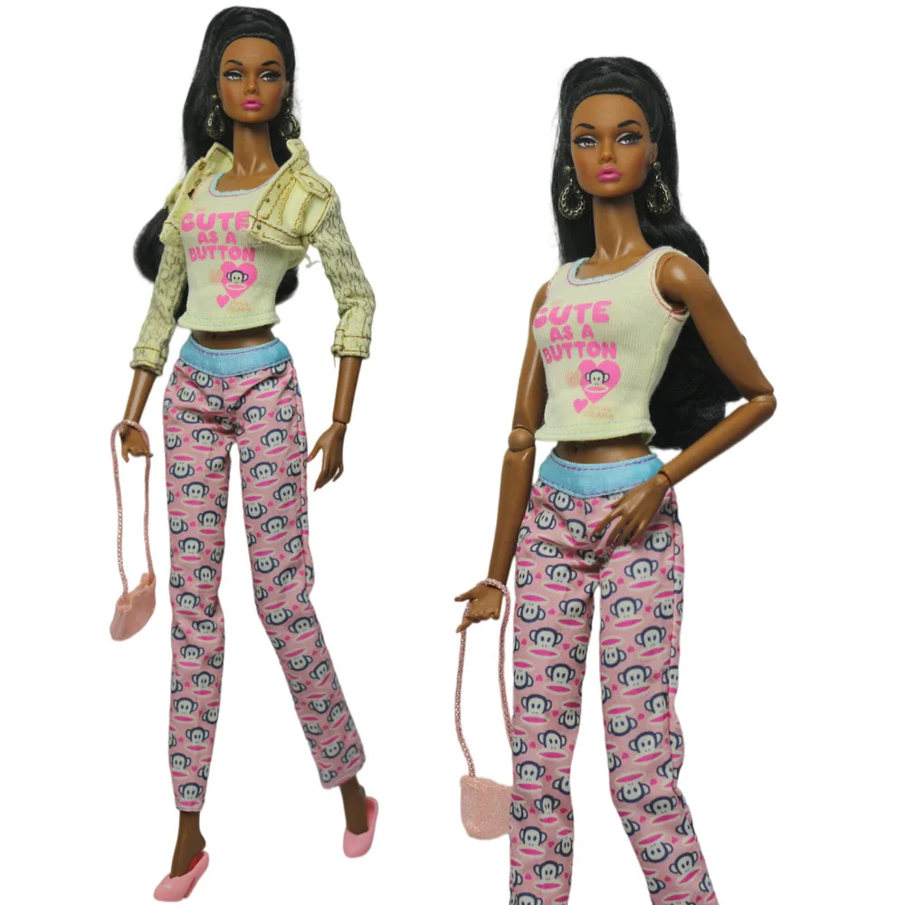 1 Set Puppenkleidung im Maßstab 1:6, Kleid-Outfit für 11,5 Zoll (30 cm) Puppen, viele Stile zur Auswahl, Geschenke für Mädchen, Puppenzubehör # 36 – Detail 15