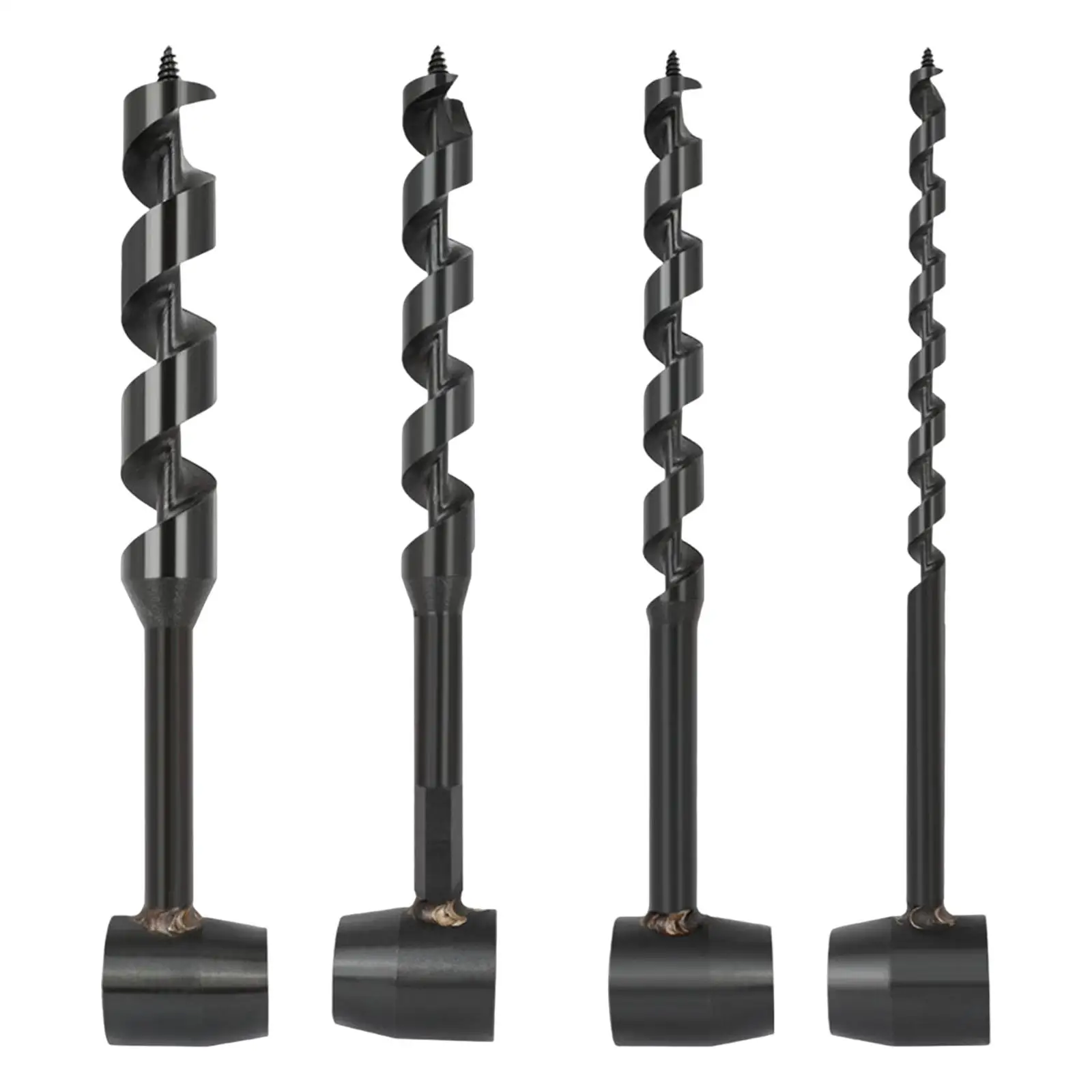 Multipurpose Auger Drill Bit Durable Survival Tools Sturdy Woodworking Hand Drill for Outdoor Hiking Camping Settlers Garden