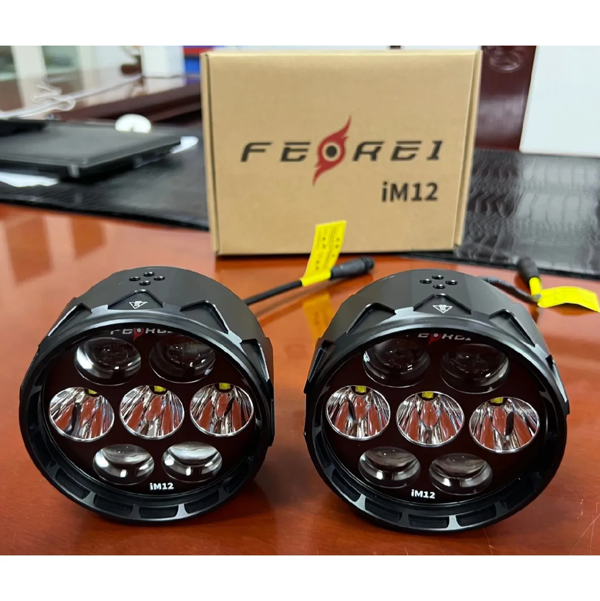 High Quality Aluminum LED Auxiliary Lights for Motorcycles 12V High Brightness Fog Lights Waterproof Motorbike Driving Lights