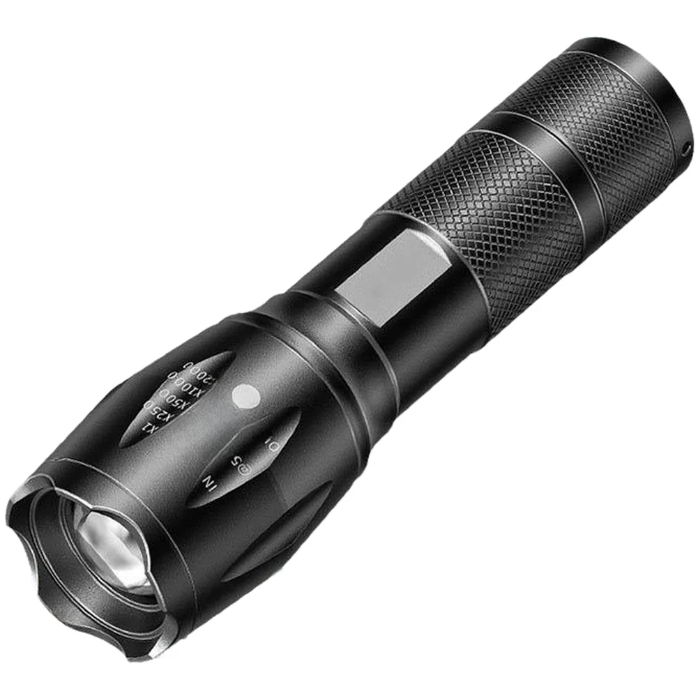 Multicolor Torch RGB LED Flashlight Four Light Sources Adjustable Focus Long Battery Life Anti-drop Construction