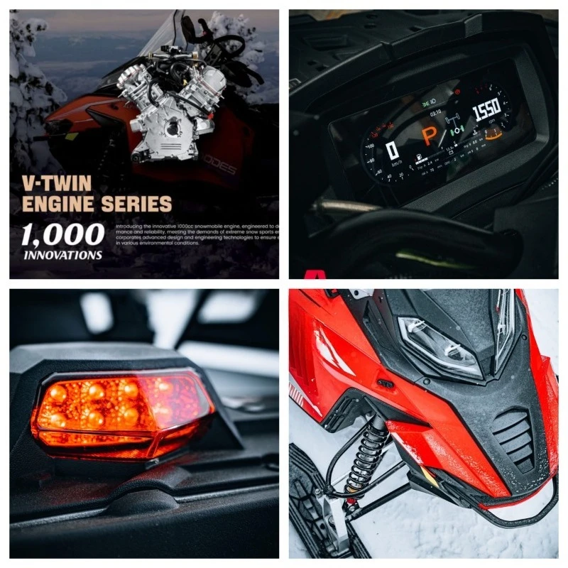 Motoneige 1000CC, toboggan, véhicule tout-terrain