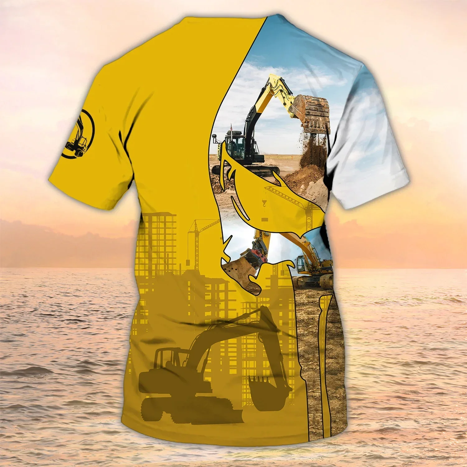 Excavator Operator Personalized Name Newest Summer Fashion Men\'s T-shirt 3D Printed t shirt Unisex Casual Harajuku Tshirt