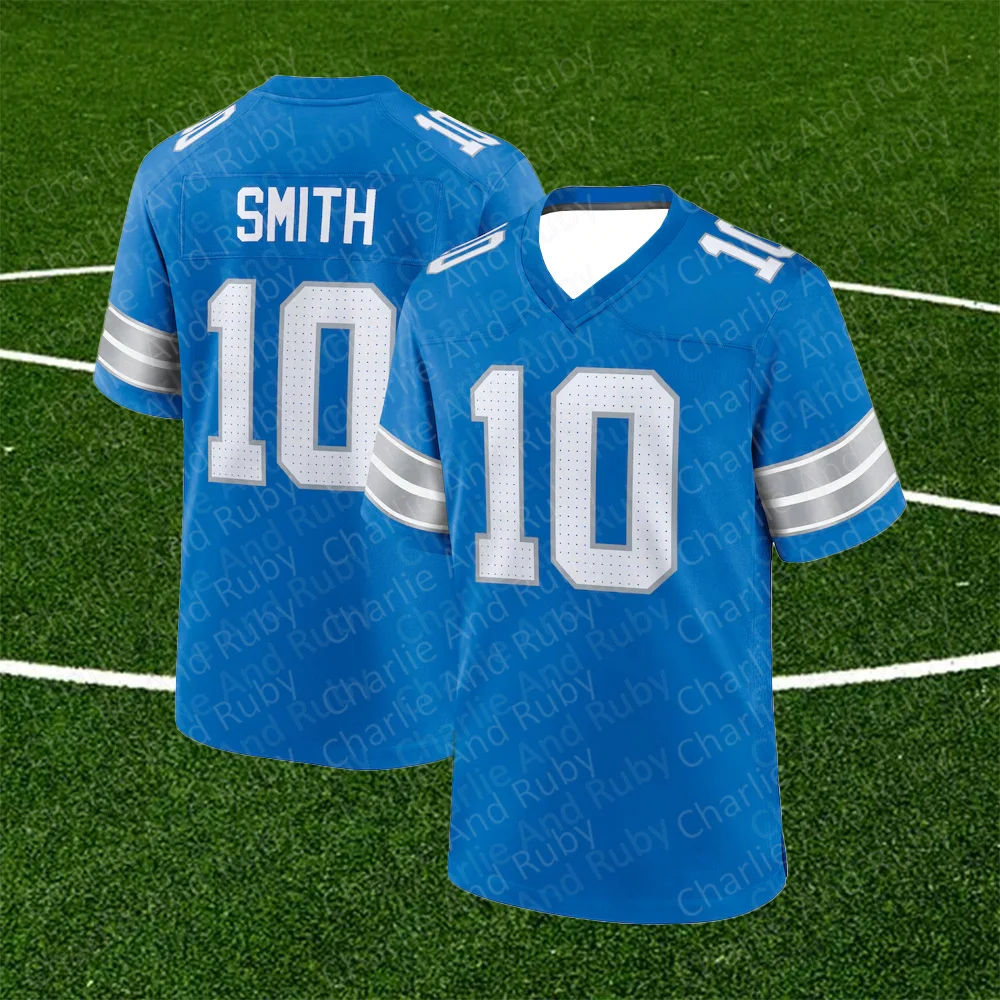 Jersey No.10/39/51 Tre\'quan Smith Morice Norris Ben Niemann Detroit Lions Legend Jersey Blue Trend Fashion Clothing Tops