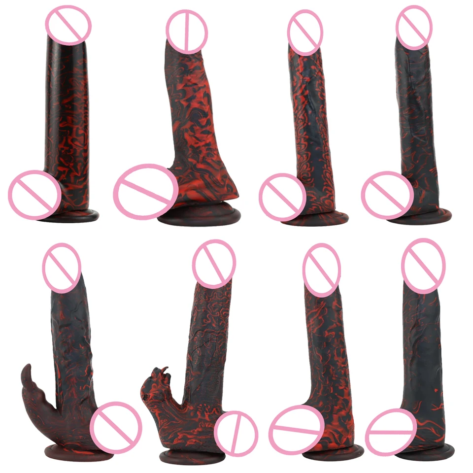 Long Dildo Strap-on Penis Silicone Realistic Sex Toys For Women Men Masturbator Penetration Large Toy Sexy Adult Anal Plug