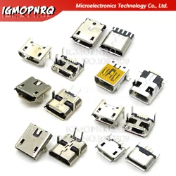 10PCS NEW Micro USB Type Connector Female Port Jack Tail Socket Plug ibuw For Android phone data connector NEW DIP SMD