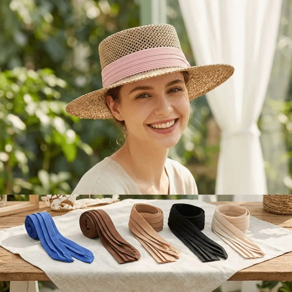 New Thickened Decorative Hat Band High Density British Vintage Straw Hat Decoration Band Fedora Hat Band Hat Decoration