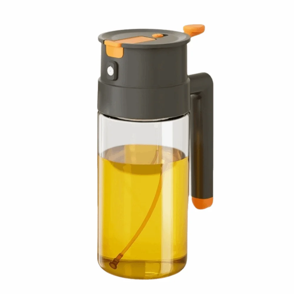 

2 in 1 Oil Sprayer Dispenser Leak-proof 650ML Oil Dispenser Bottle BPA-free Comfortable Handles Kitchen Spray Container