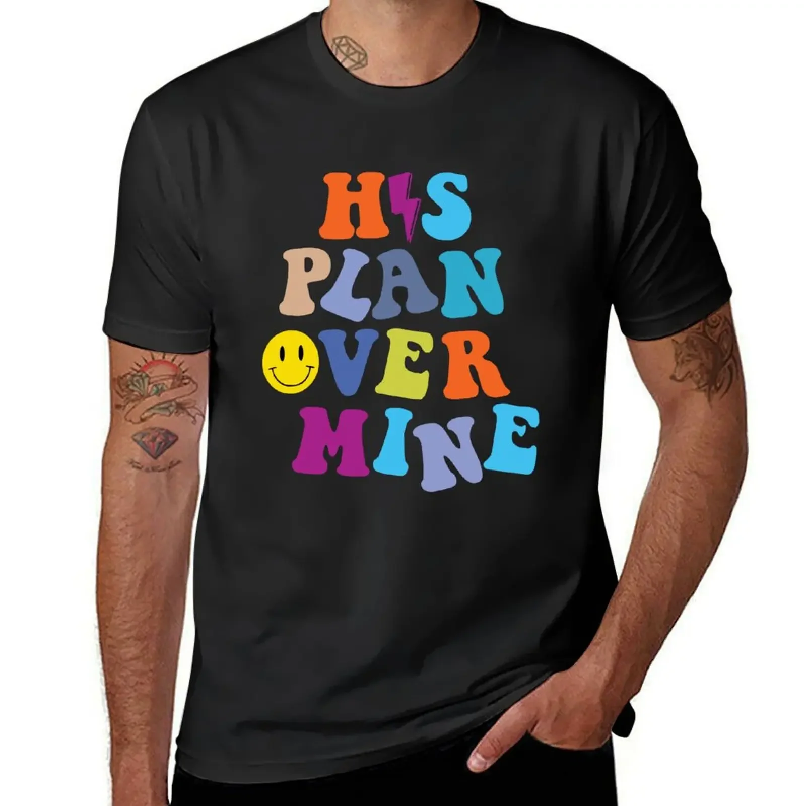 

Christian Merch His Plan Over Mine Shirt T-Shirt summer clothes oversized t shirt black t-shirts for men