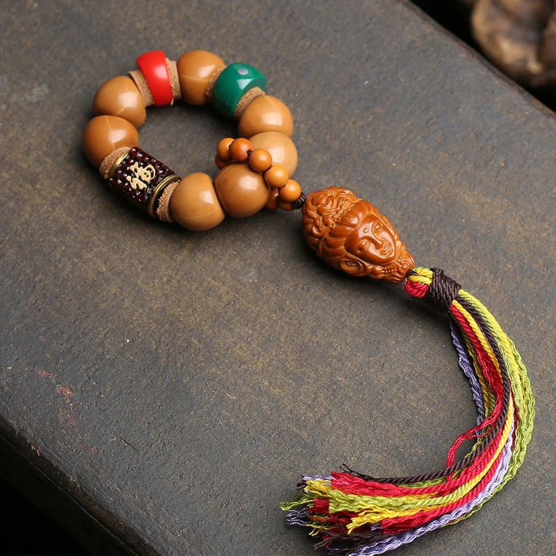 Natural color monkey bodhi, olive pit beads, Guanyin sandalwood , finger accessories