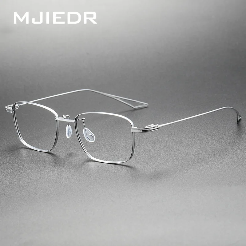 

Top Quality Designer Handmade Titanium Prescription Glasses Frames Men Luxury Retro Square Eyeglass Frame Brand Myopia Eyewear