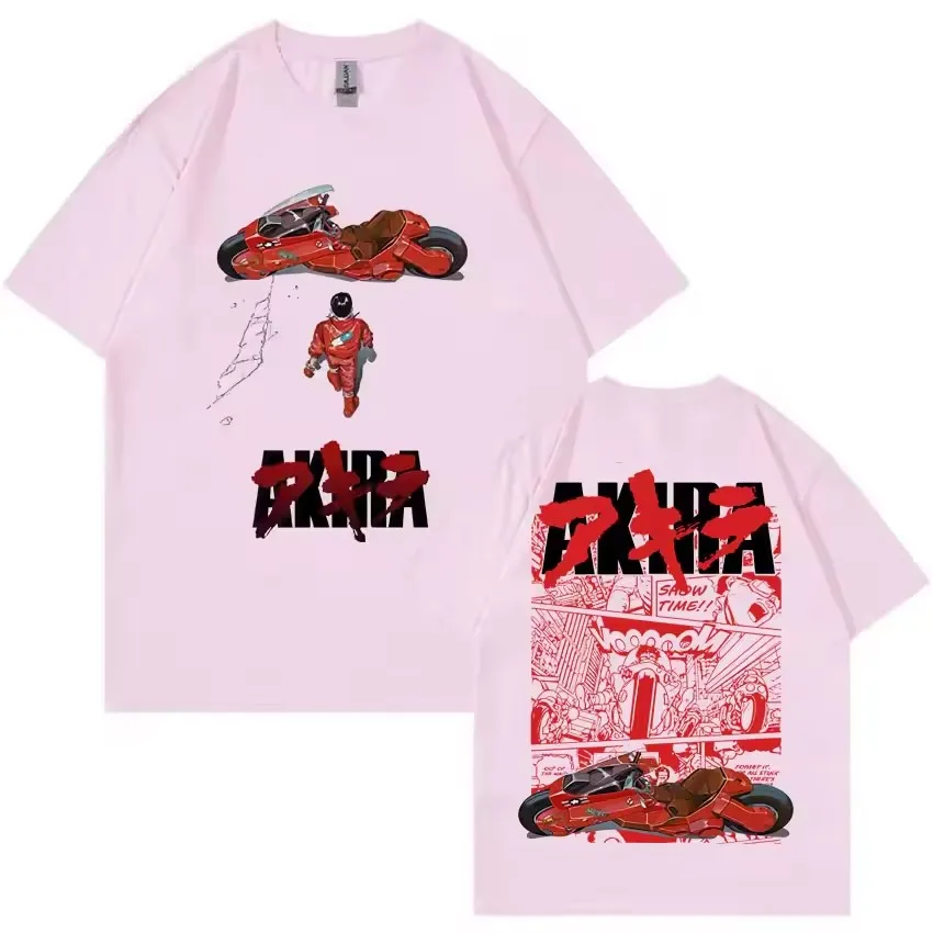 Akira Shotaro Kaneda Japanisches Anime T-Shirt Kurzarm Herrenbekleidung Ghost in The Shell Grafik Y2K Bedrucktes Harajuku T-Shirt – Detail 20