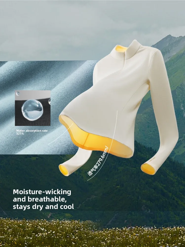 Banana Le Senhoras Fce Forrado Slim Fit Base Camada irt Desgaste Interno Top Quente Outono Yoga Roupas de Treinamento de Fitn