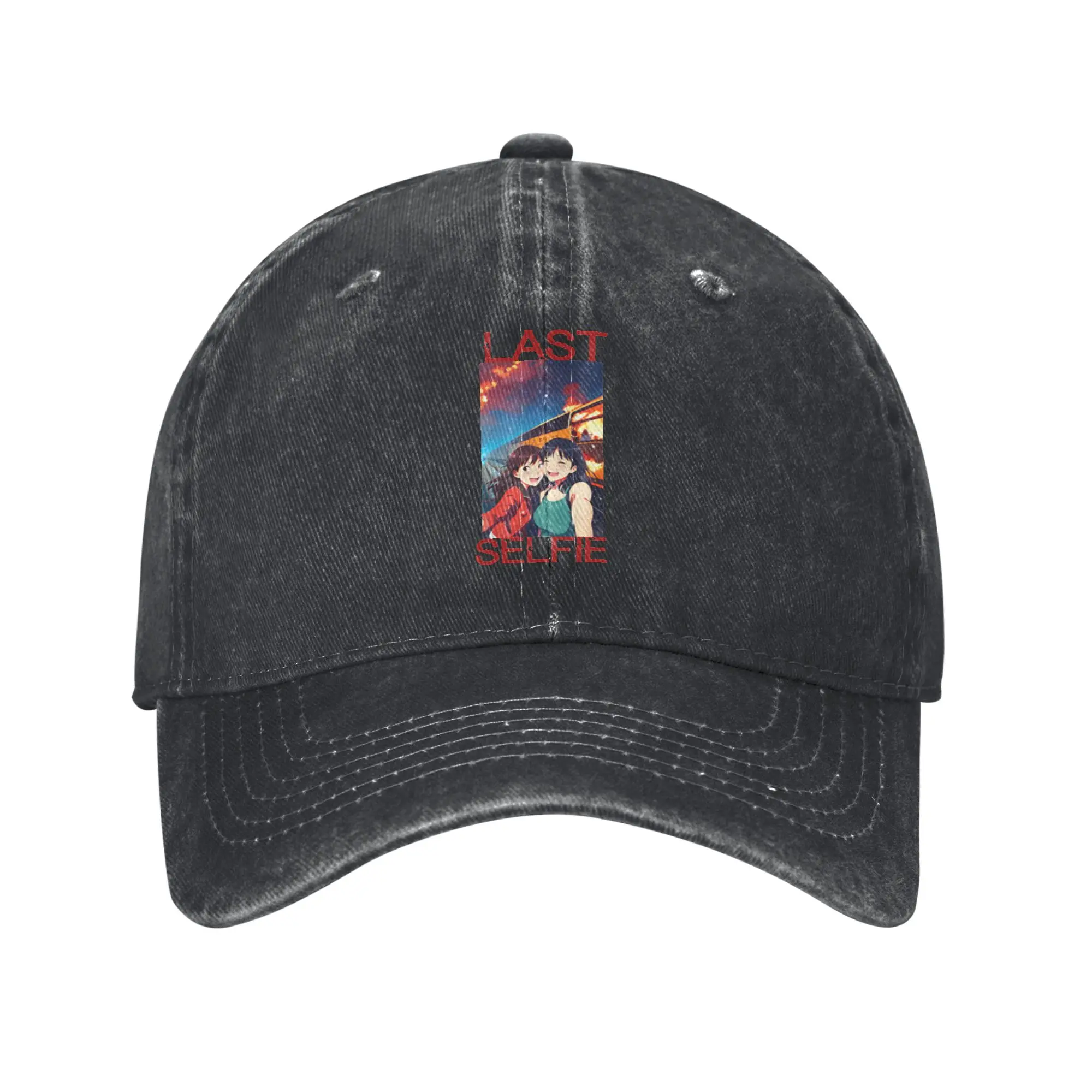 LAST SELFIE Anime Limited Edition Print  3 Fashion Baseball Cap  Low Profile Mesh Cap  Friend Gathering Mesh Cap