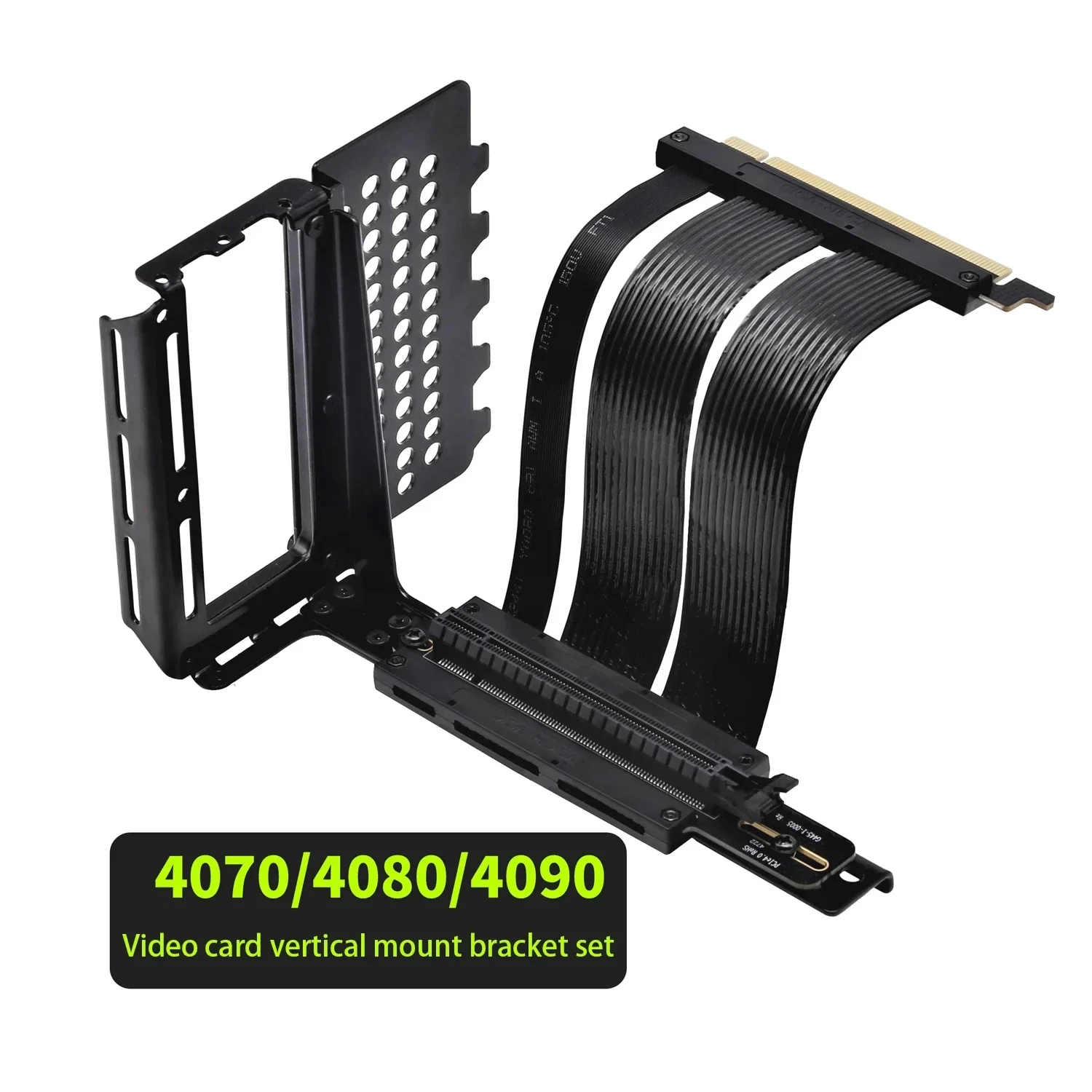 Riser PCI-E 4.0 X16 Extension Cable PCIe 4 90 Degree GPU PCI Express Gen4 4090 Graphics Video Card Vertical Mount Bracket Holder