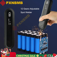 Handheld Portable Spot Welding Machine 9/12 Level LED Lighting Adjustable 18650 Lithium Battery DIY Kits Spot Welding Machine