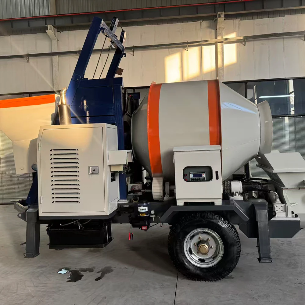 High Performance Concrete Screw Conveying Integrated Pump with Mixer for Heavy Construction Projects