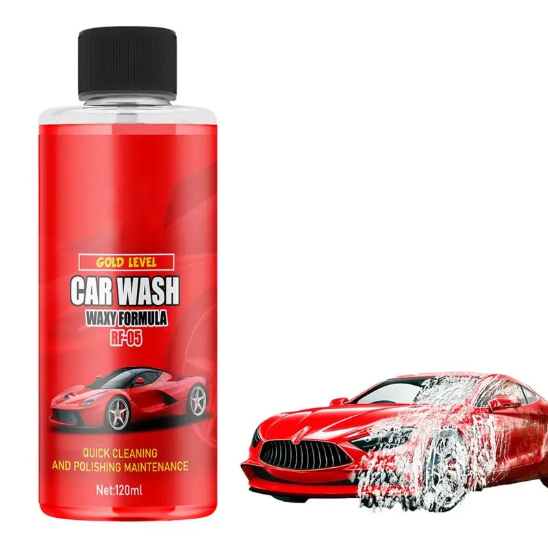 120ml High Foaming Car Wash Liquid Deep Cleaning Car Water Wax Varnish Nourishing Protection for Car Accessories Detailing Care