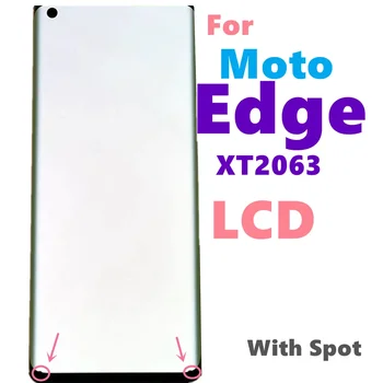 Voor Motorola Moto Rand LCD XT2063-3 Met frame Touch Screen Digitizer Voor Moto Rand Display XT2063 panel voor moto rand Gebruikt Spot