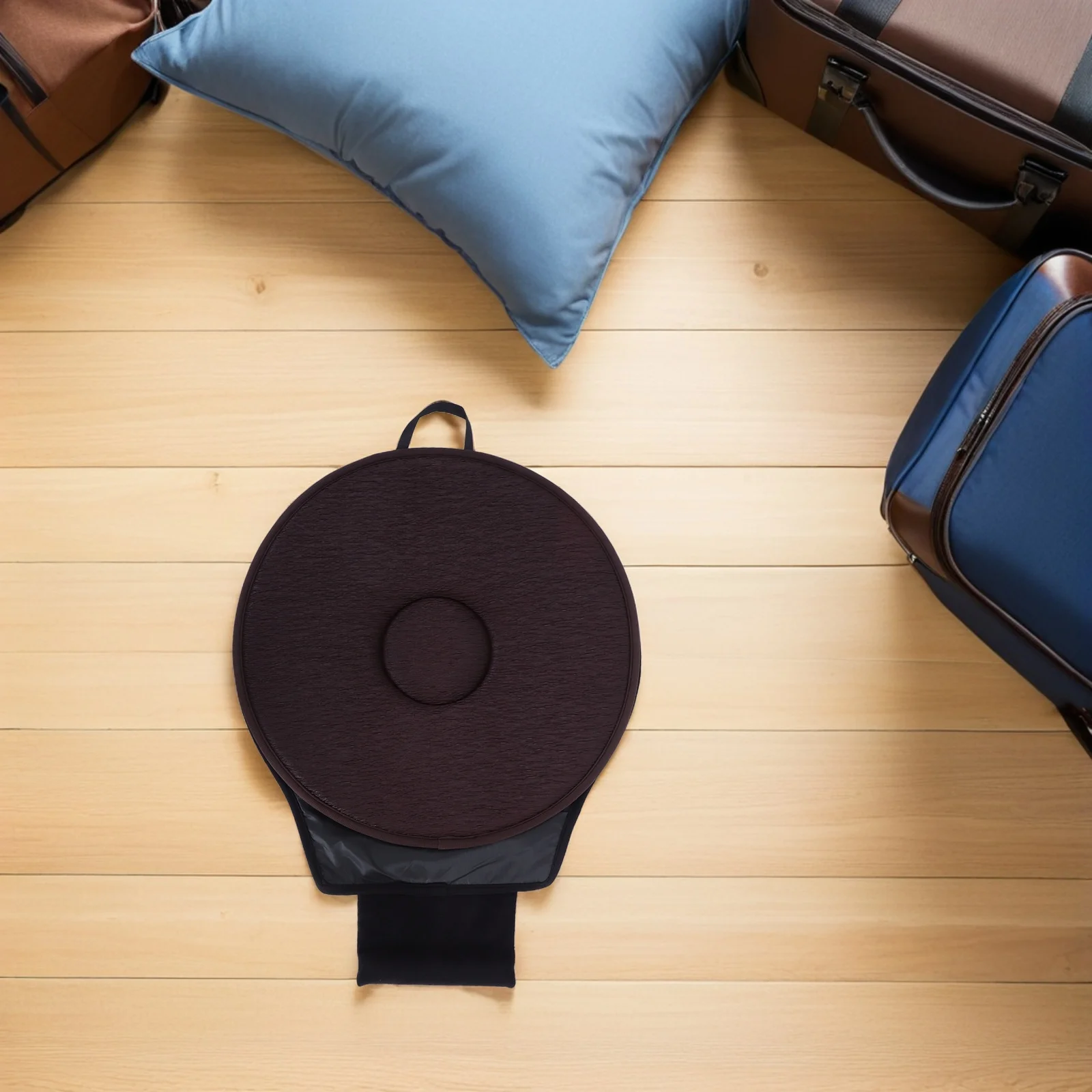 

360 Degree Rotating Car Seat Cushion Breathable Fabric Anti-Slip Revolving Aid Seat Pad for Pregnant Elderly Office Home Use