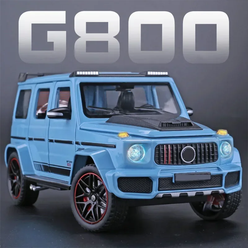 

1:24 Mercedes Benz Brabus G800 Off-road Suv Alloy Model Car Collection Sound & Light Diecast Vehicle Toy Kids Boys Gifts Present