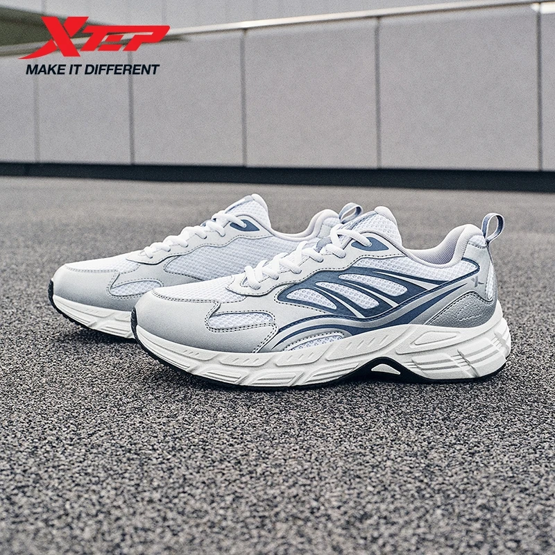 

Xtep Shoes For Men Support Lightweight Jogging Cushioning Comfortable Running Shoes Trendy Lace Up Sporty Sneakers 874119110003
