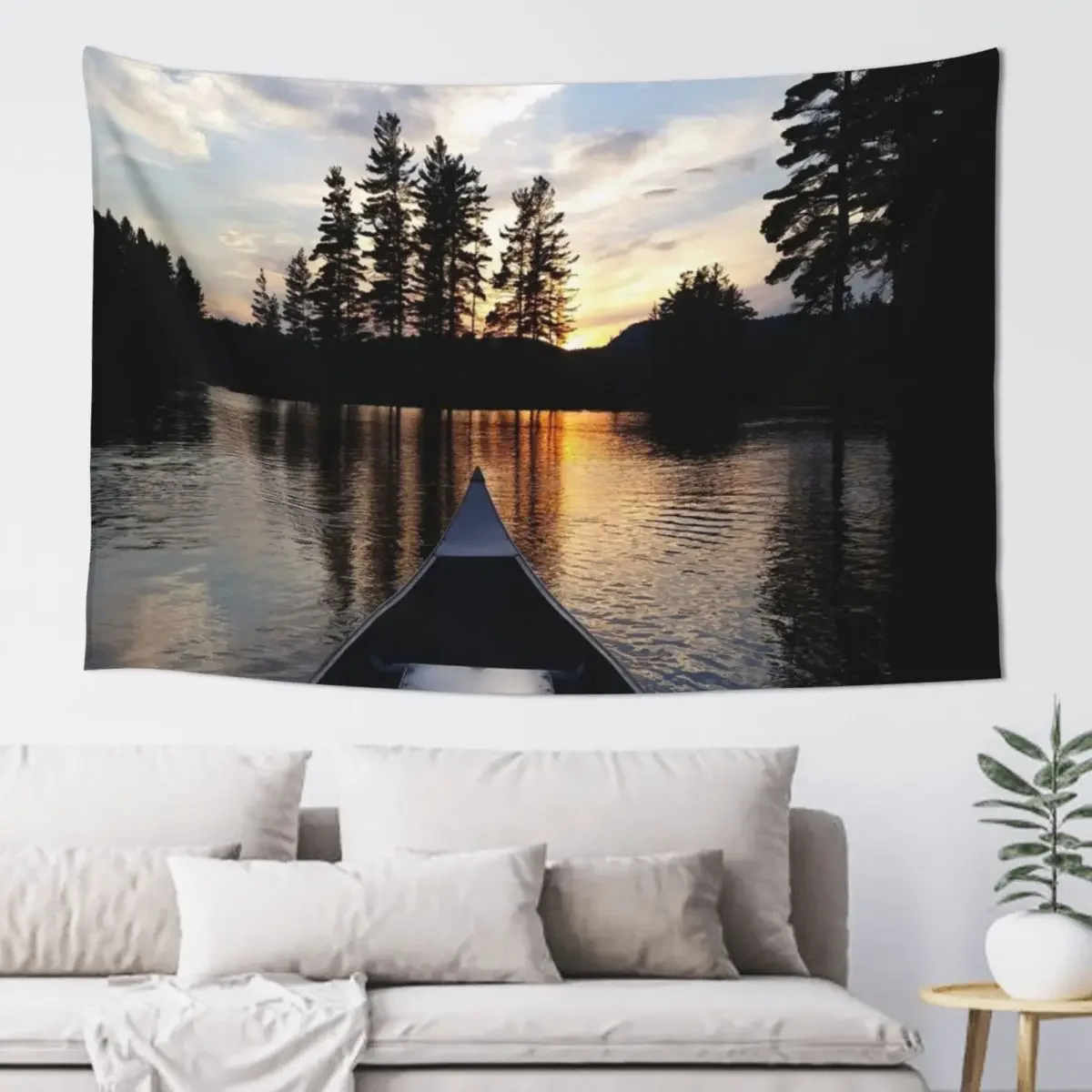 

Sunset on a lake Tapestry Decoration Bedroom House Decor Japanese Room Decor Home Decorators Tapestry