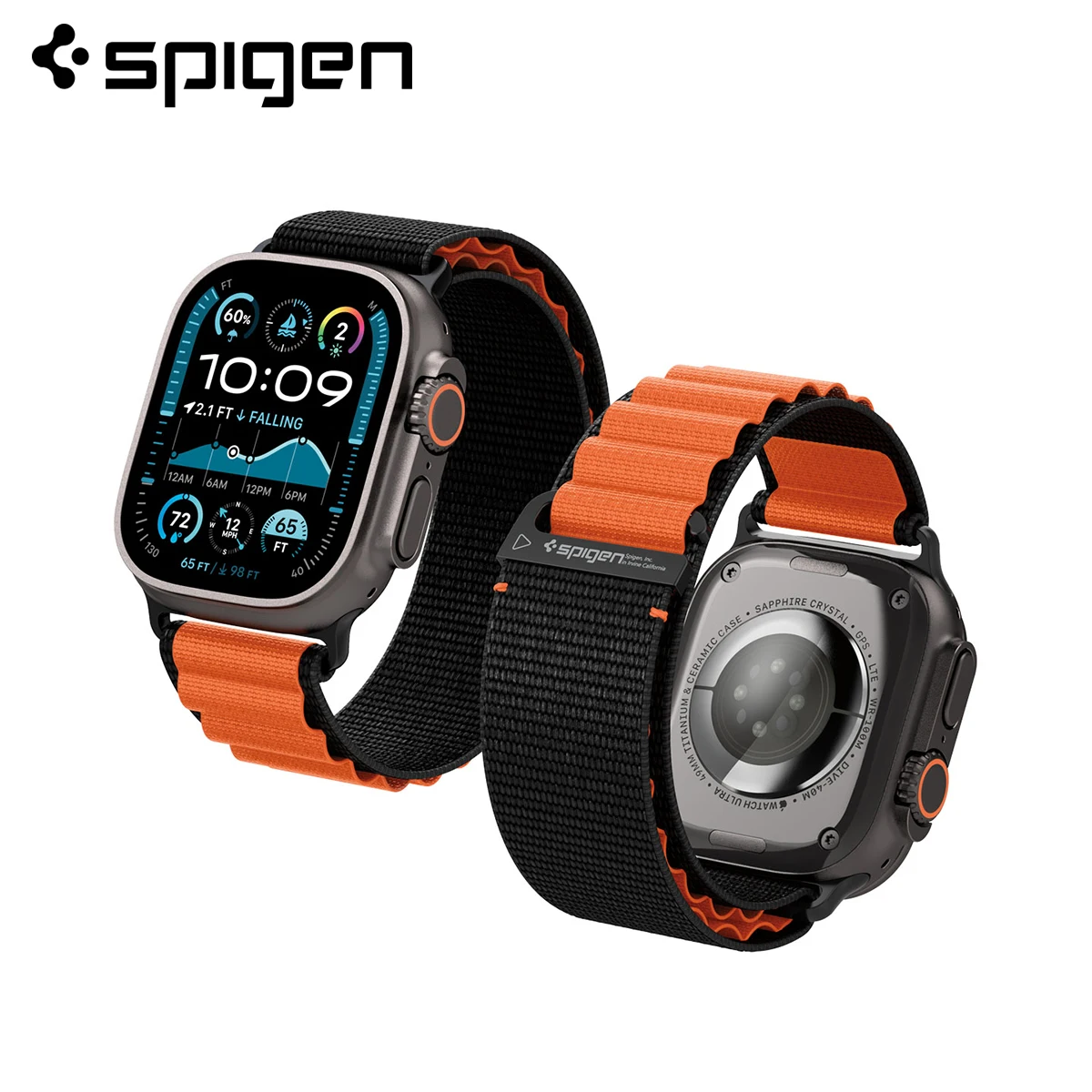 Image of Spigen WBF1 Band für Apple Watch Ultra 3/2/1 (49 mm), Serie 11/10 (46 mm), 9/8/7 (45 mm), 6/5/4 (44 mm)