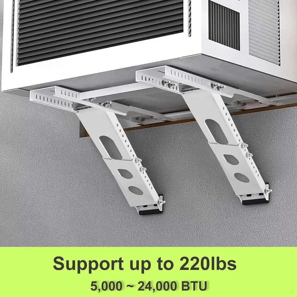 RV Window Air Conditioner Bracket Adjustable Horizontal Bar Air Conditioner Bracket Accessories Parallel Bar Load-bearing 100kg