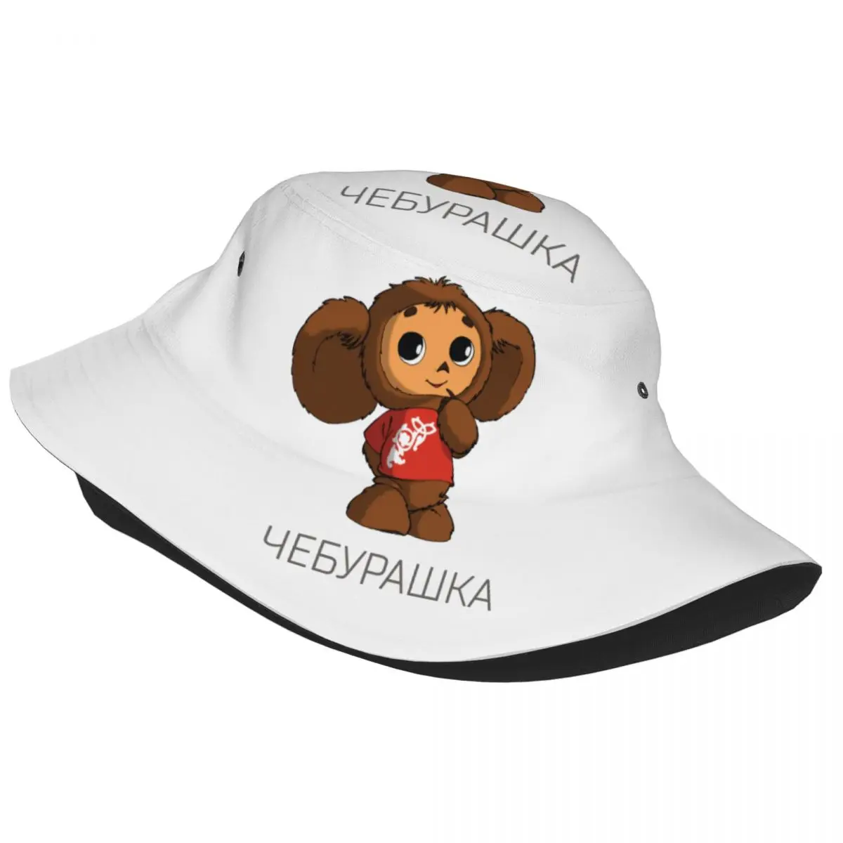 Girl Bucket Hat Cheburashka Monkey Hot Summer Headwear Lightweight Outdoor Sport Fishing Hat Session Hats Birthday Gifts