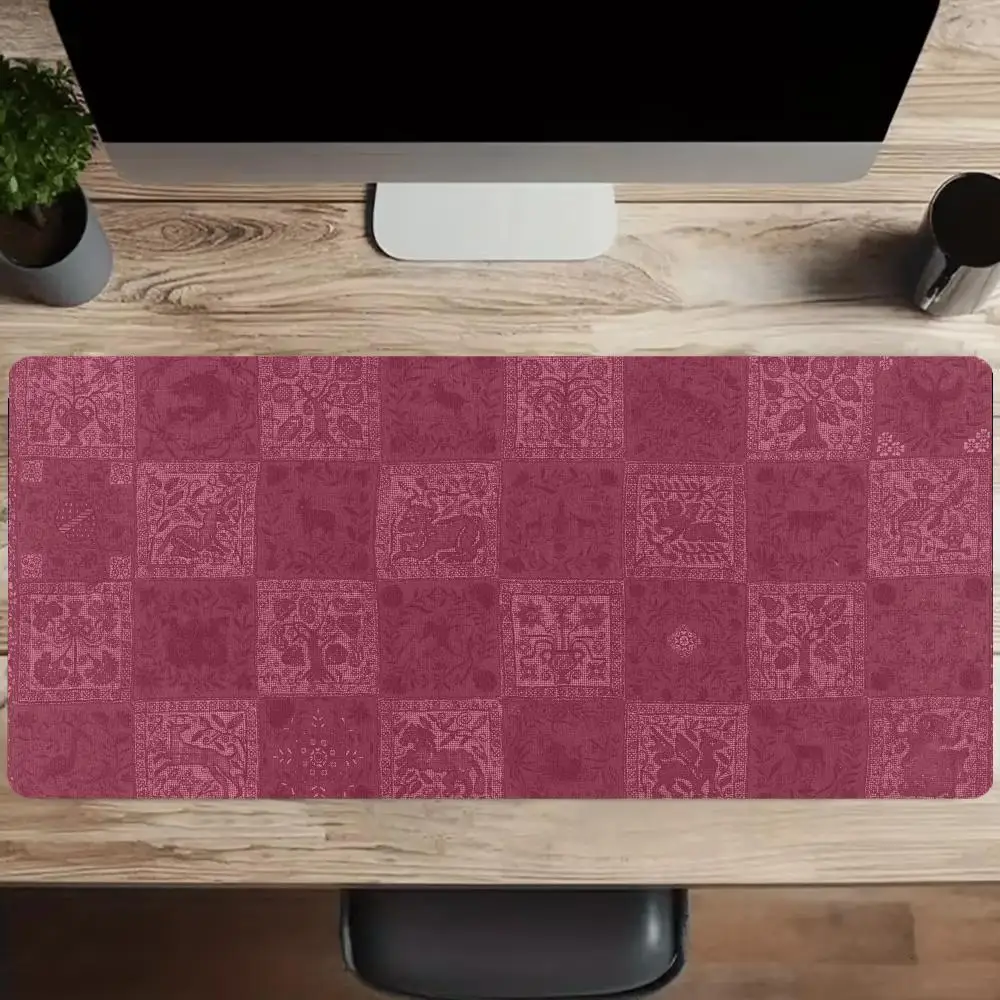 Animal Plant Collage Patterns Mousepad Pc Gaming Mouse Pads Laptop Desk Mats Office Decor Carpet Big Mousepepad Rug Keyboard Mat