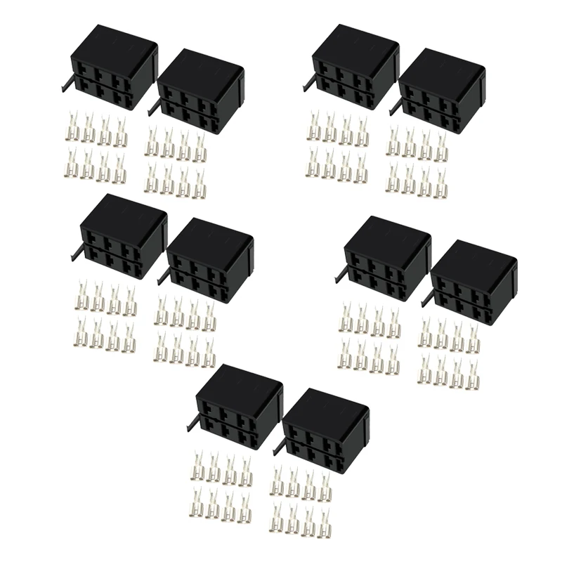 

10 Sets Carling ARB Rocker Switch Wire Spade Terminal Connector Plug Socket Fit For Boat SUV Car