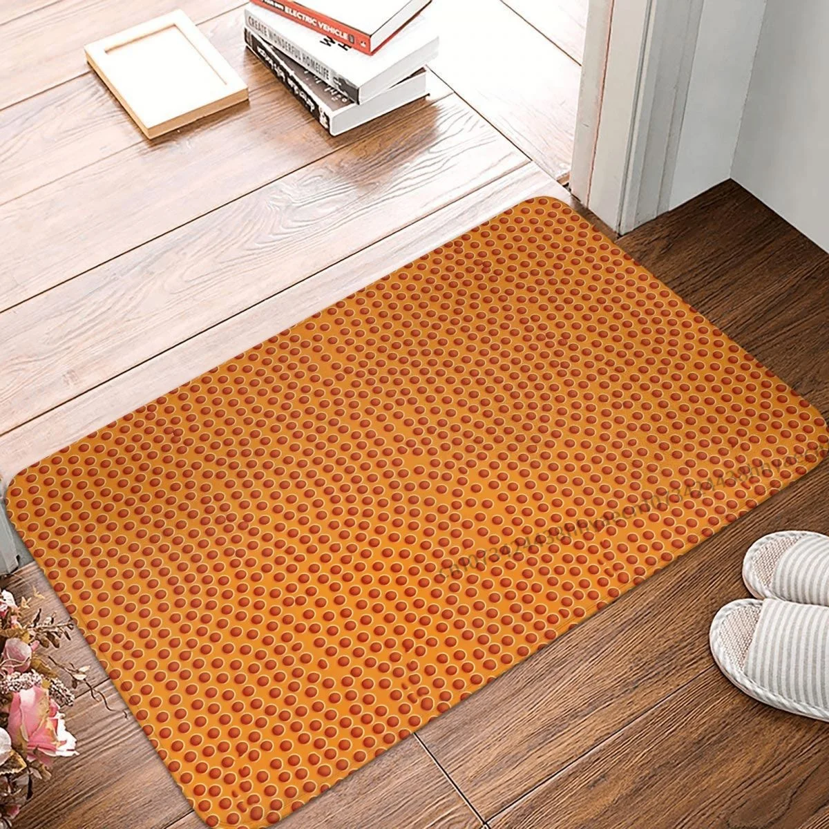 Kitchen Non-Slip Carpet Basketball Sports Texture Ball Bedroom Mat Entrance Door Doormat Home Decor Rug