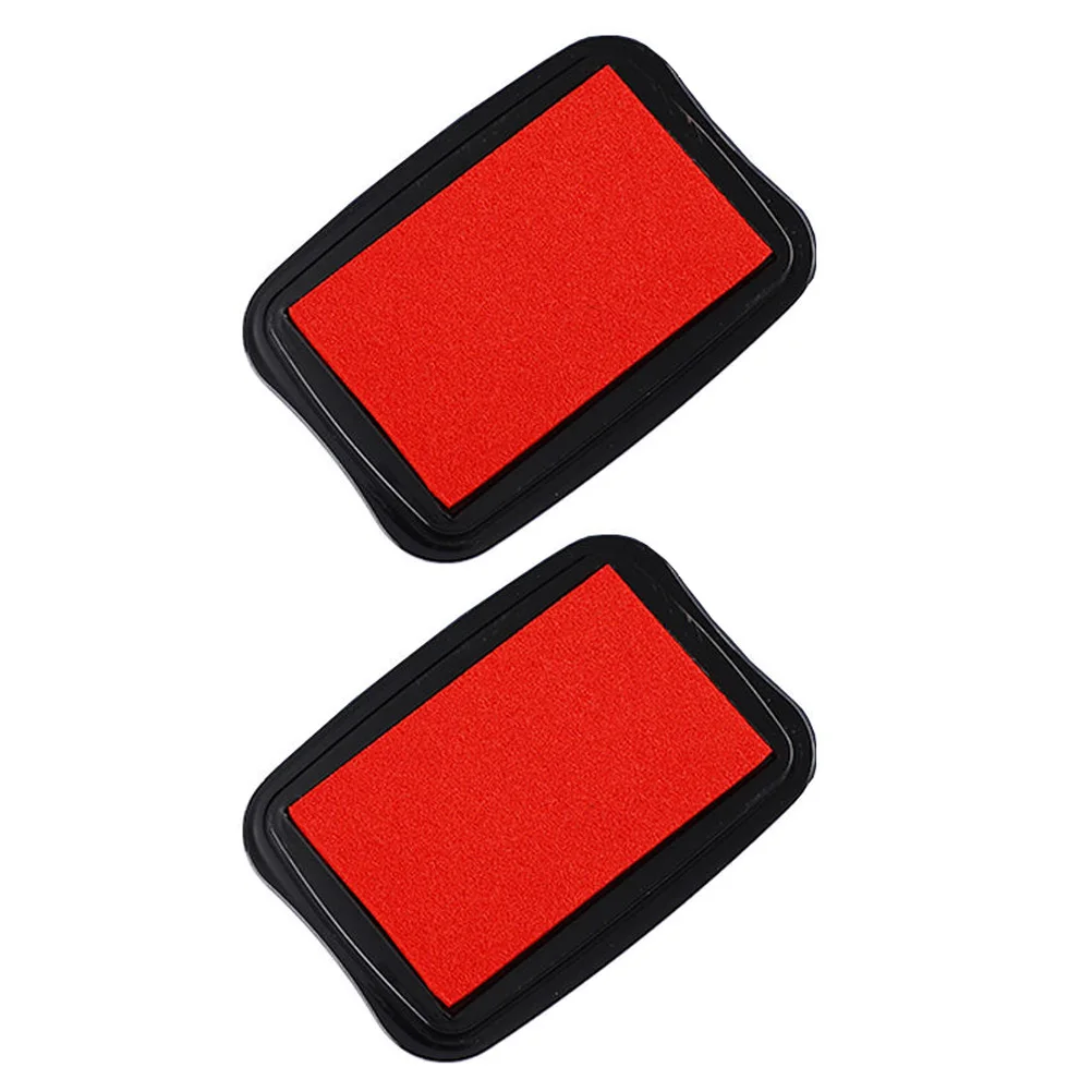 2 قطعة وسادة الحبر الأحمر خمر قسط الإسفنج قابل للغسل Diy بها بنفسك الحرفية سكرابوكينغ النسيج الخشب ختم منصات مختمة لوازم الحرفية #1