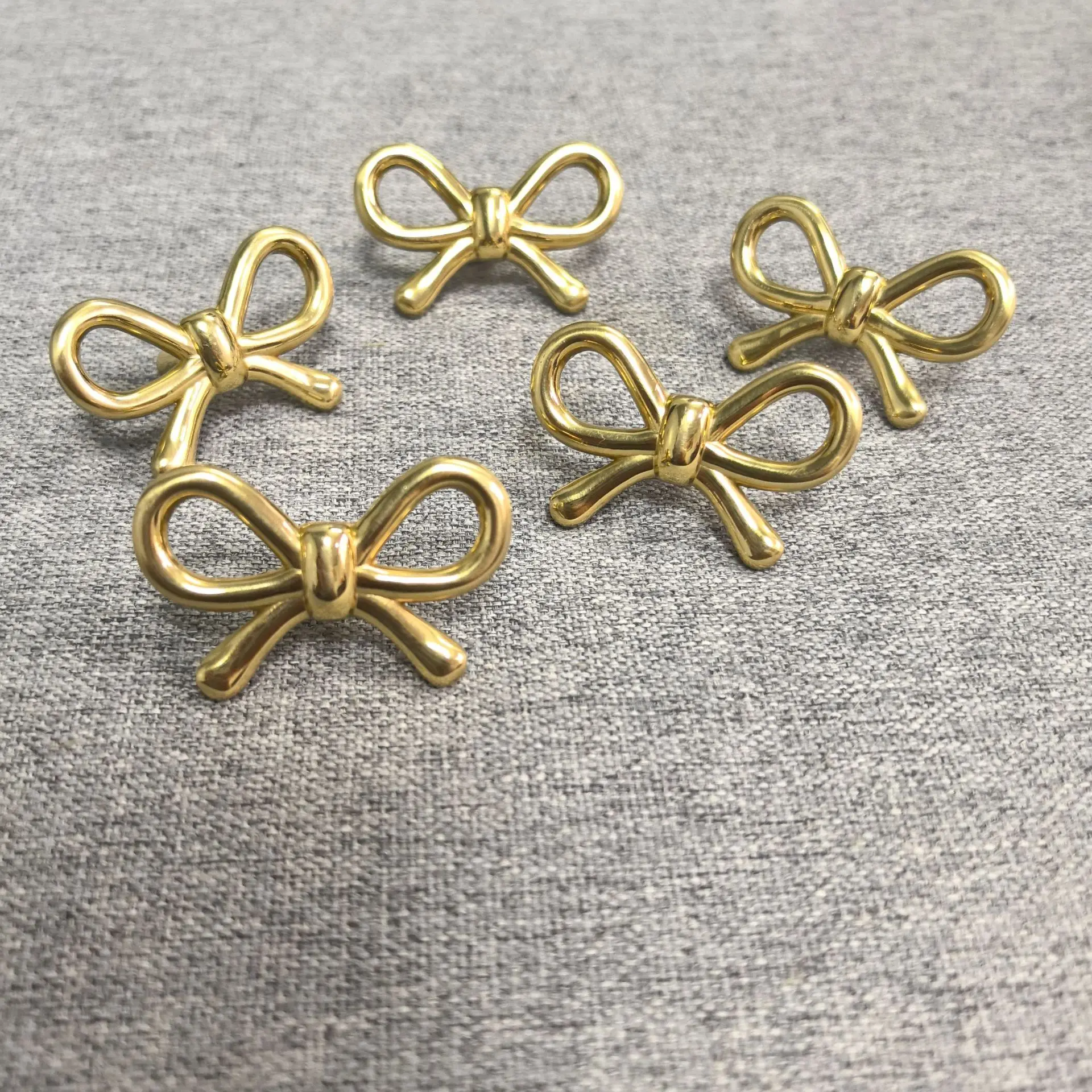 Bronze creative bow-shaped handle for drawer cabinet door shoe cabinet bedside table storage cabinet handles