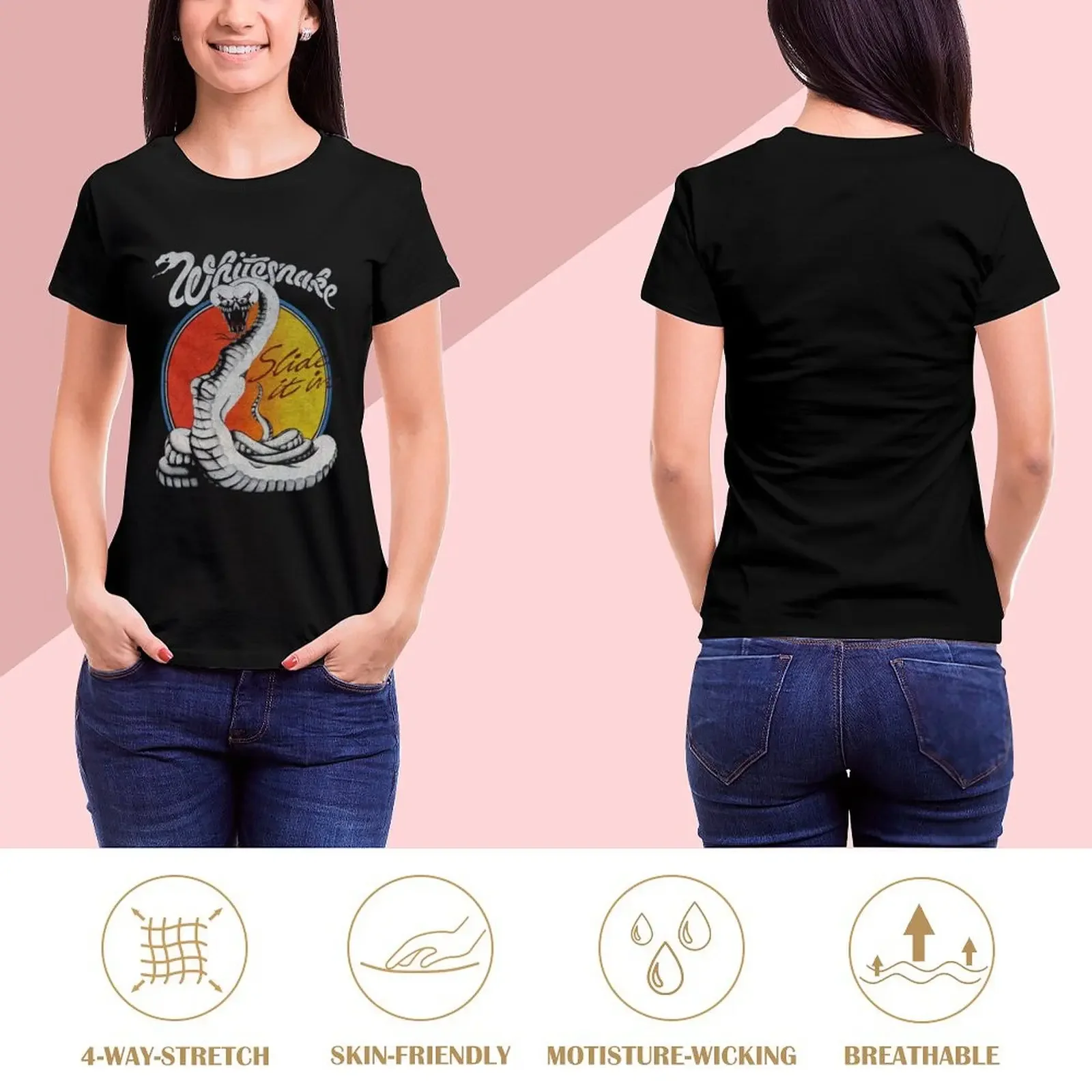 WHITESNAKE ALBUM 2020 ATINDEDE T-Shirt shirts graphic tees aesthetic clothes black t-shirts for Women