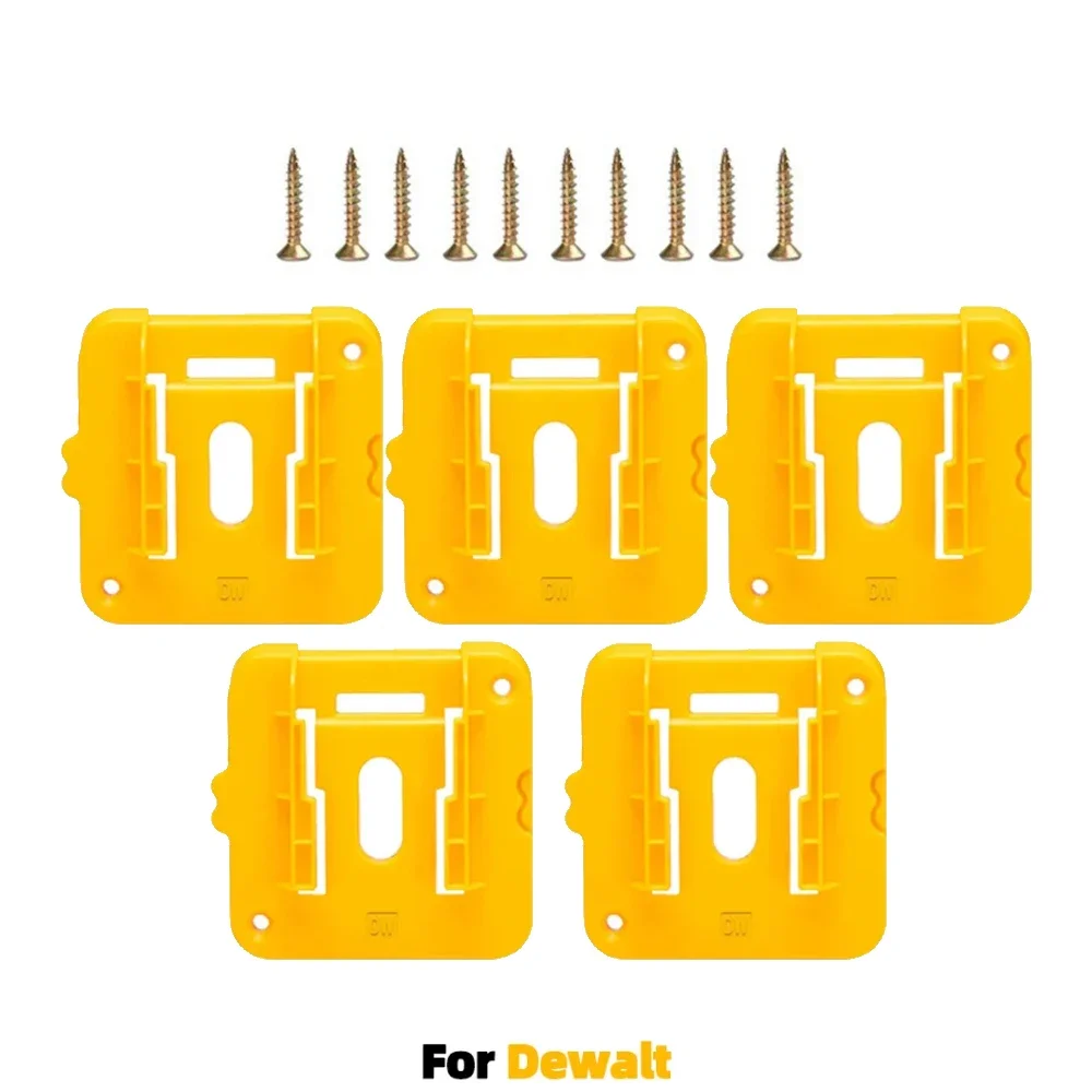 1/5 Pack 14.4V 18V Battery Storage Rack Machine Holder for Dewalt/Makita/Milwaukee Li-ion Battery Wall Mount Tool Bracket New image 4
