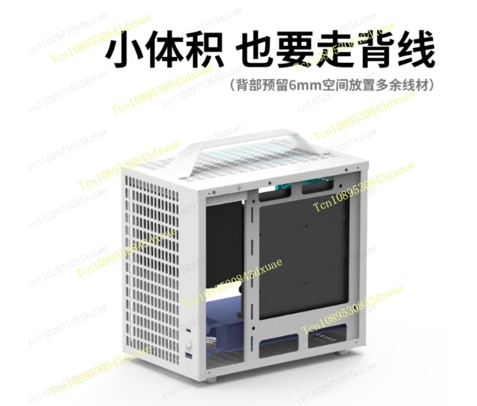 U35 Chassis ITX Portable Portable Side Transparent Desktop Computer SFX Power Supply Mini Small All Aluminum Chassis Non-C24
