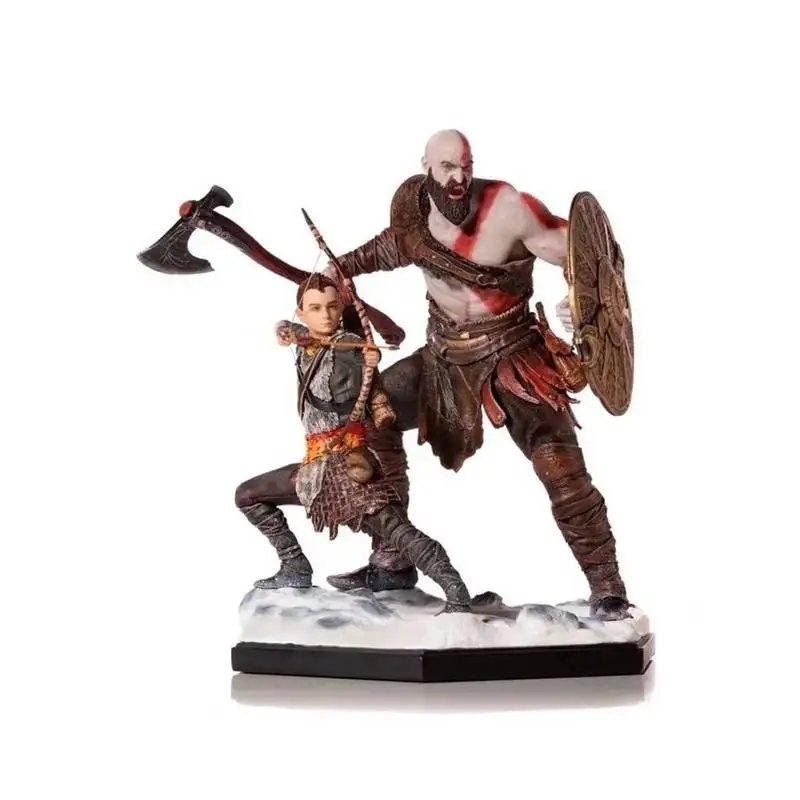 

IRONSTUDIOS Kratos Son Atreus 20cm PVC Action Figure Collectible Model Toys for Gift