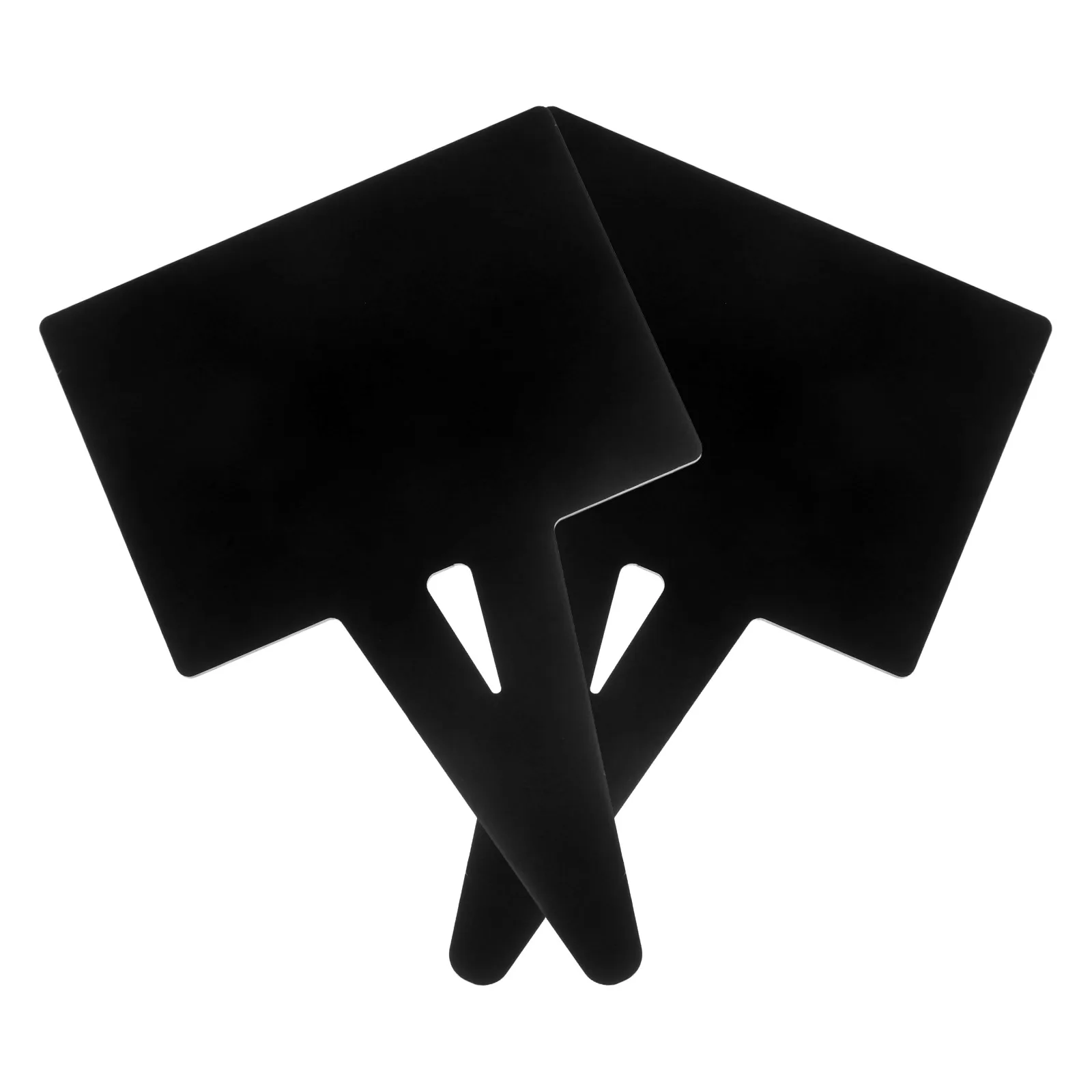 

2 Pcs Black Square Price Label Board Reusable Supermarket Kitchen Retail Store Display Sign Waterproof Acrylic Tag