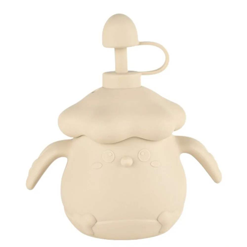 

Creative Baby Training Cup Cartoon Shape Soft Silicone Toddlers Straw Water Bottle with Lid Leakproof Drinking Cups with Straws