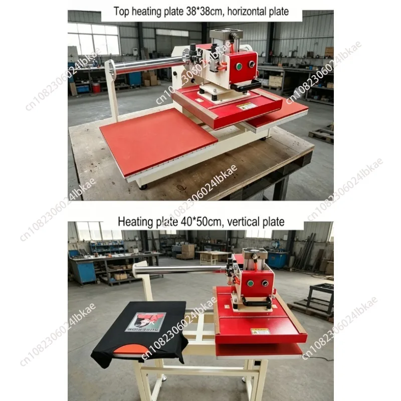 40*60cm Pneumatic Heat Transfer Label Machine Mini Automatic Heat Press Transfer Machine For Garment Logo Printing