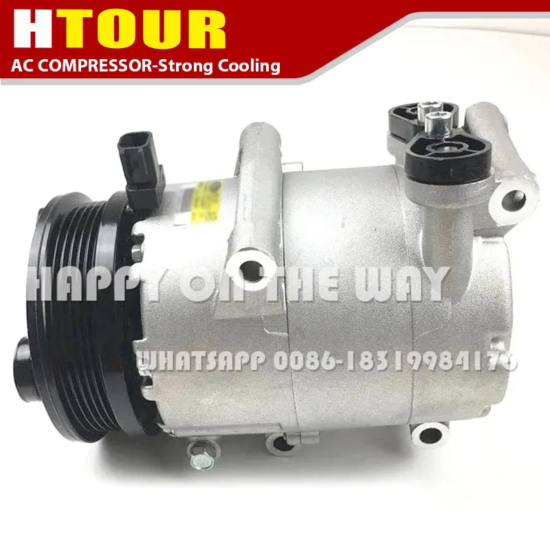 Compressore AC per Volvo S40 II MS V50 MW C30 C70 Ford Focus C-MAX 2.0 3M5H19497BC 6M5H19D629AD 351113971 1490495 1428475 1368905